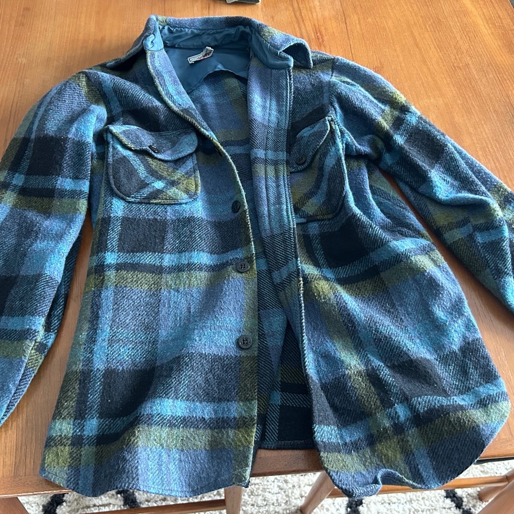 Blue flannel jacket